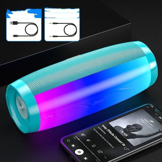 Colorful Lights Bluetooth Speaker High Volume Audio Subwoofer - Lumora