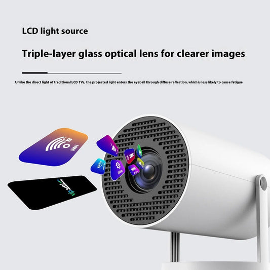 Small Portable Projector 180° Projection Angle Lumora