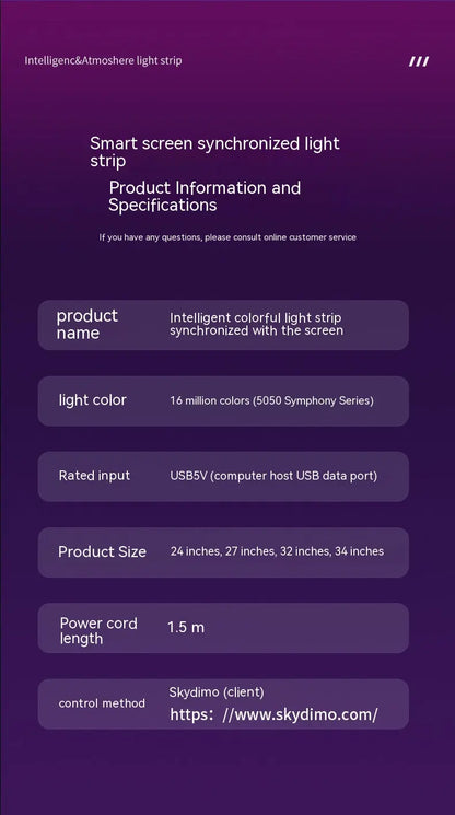 Smart Ambient LED Backlight Lumora