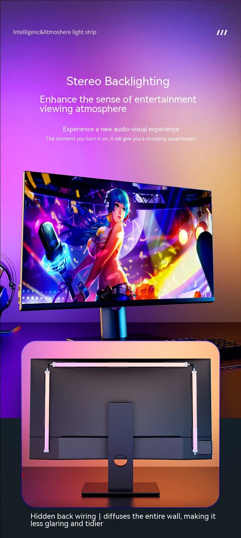 Smart Ambient LED Backlight Lumora