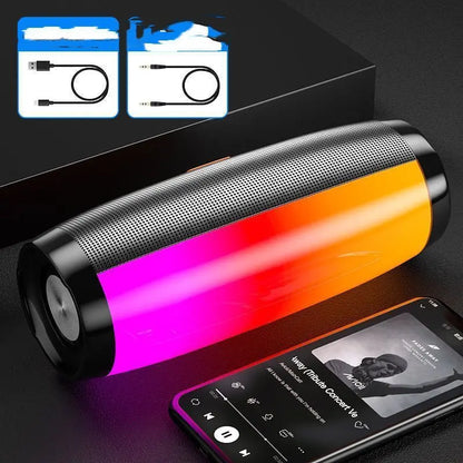 Colorful Lights Bluetooth Speaker High Volume Audio Subwoofer - Lumora