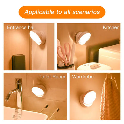 Rotating Human Body Sensor Night Light Lumora