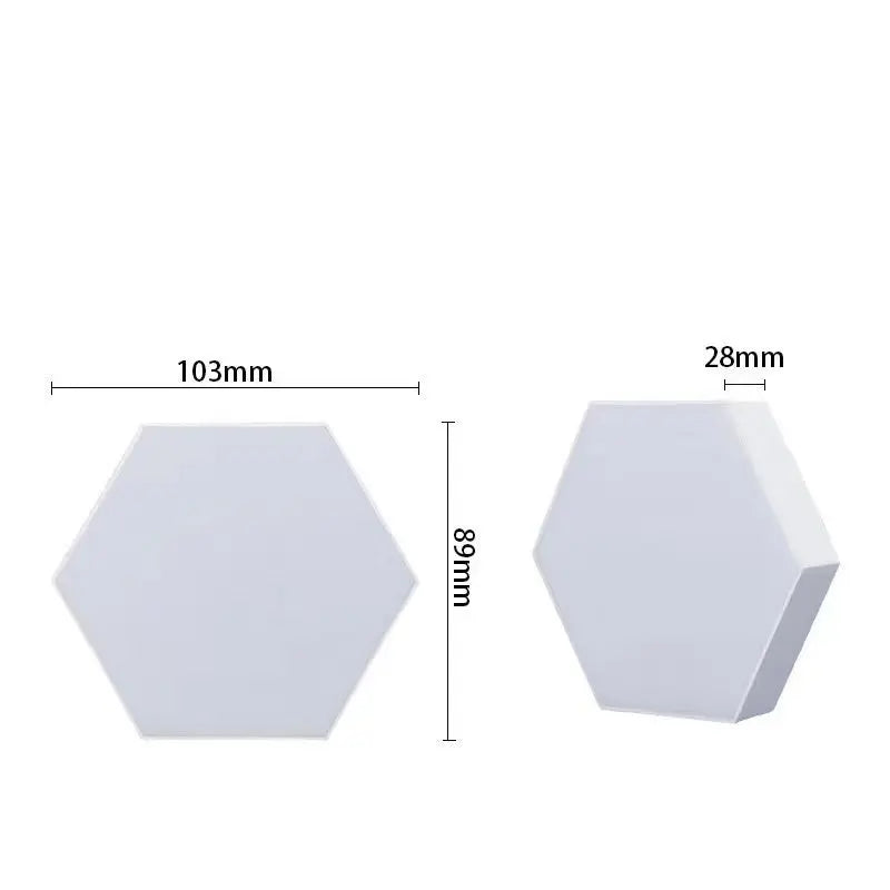 Hexagonal Smart RGB Sound-activated Breathing Light - Lumora