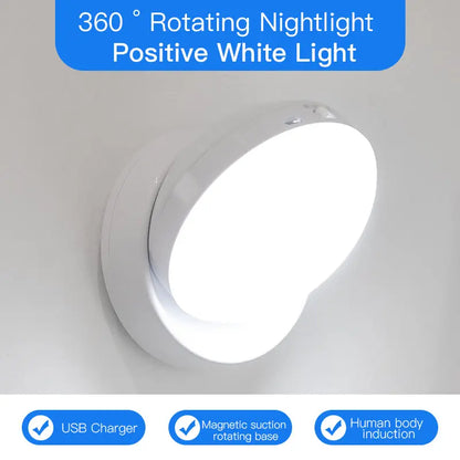 Rotating Human Body Sensor Night Light Lumora