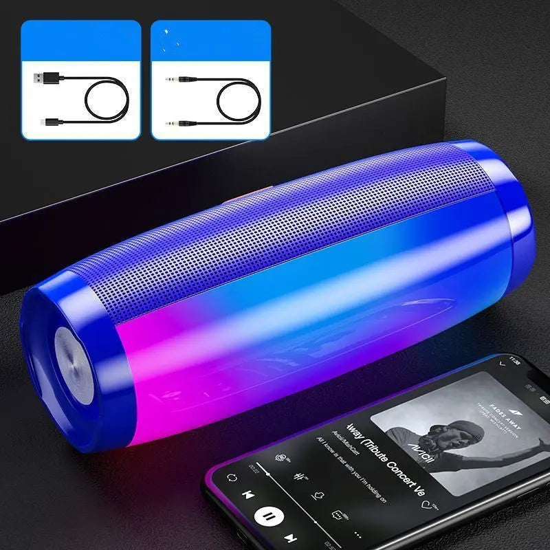 Colorful Lights Bluetooth Speaker High Volume Audio Subwoofer - Lumora